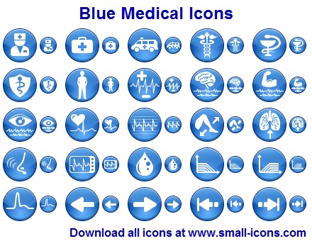 A set of high-quality medical icons for medicine-related apps and websites