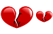 Broken heart icons