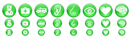 Green Medical Icons
