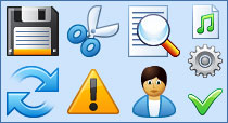 toolbar icons