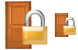 Locked door icons