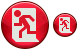 Emergency exit icons
