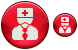 Head physician icons
