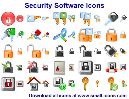 Security Software Icons screenshot