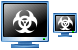 Computer virus icons