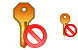 No key icons