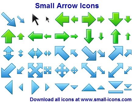 Small Arrow Icons software