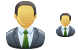 Asian boss icons