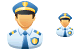 Police officer icons