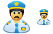 Policeman icons