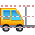 Forklift truck icon