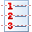 Numbered list icon
