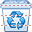 Full trash can icon