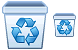 Empty trash can icon