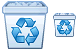 Full trash can icon