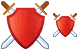 Shield and swords icon