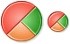 2d pie chart icons