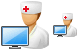 Computer doctor icons