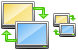 Data synchro- nization icons