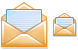 Open letter icons