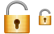 Open lock icons