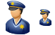 Police officer icons