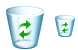 Recycle bin icons