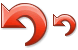 Red undo icons