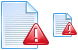 Text file error icons