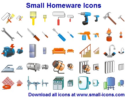 Small Homeware Icons 2013.1 screenshot