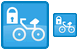 Bike storage icons