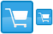 Grocery shopping service icon