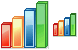 3d bar chart icons