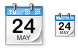 Calendar icons