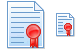 Certificate document icons
