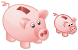 Empty piggy bank