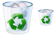 Full recycle bin icons