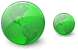 Green earth icons