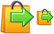 Check out bag icons