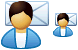 User contact icons