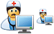 Computer doctor icons