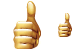Thumbs up icons