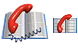 Telephone directory icon