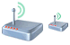 Wireless modem icons
