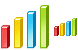 3d bar chart icons