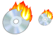 Burn CD icons