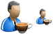 Coffee break icons