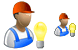 Electrician icons