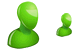 Green user icons