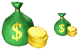 Money bag icons